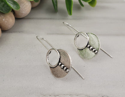 Boho Tribal Circle Earrings