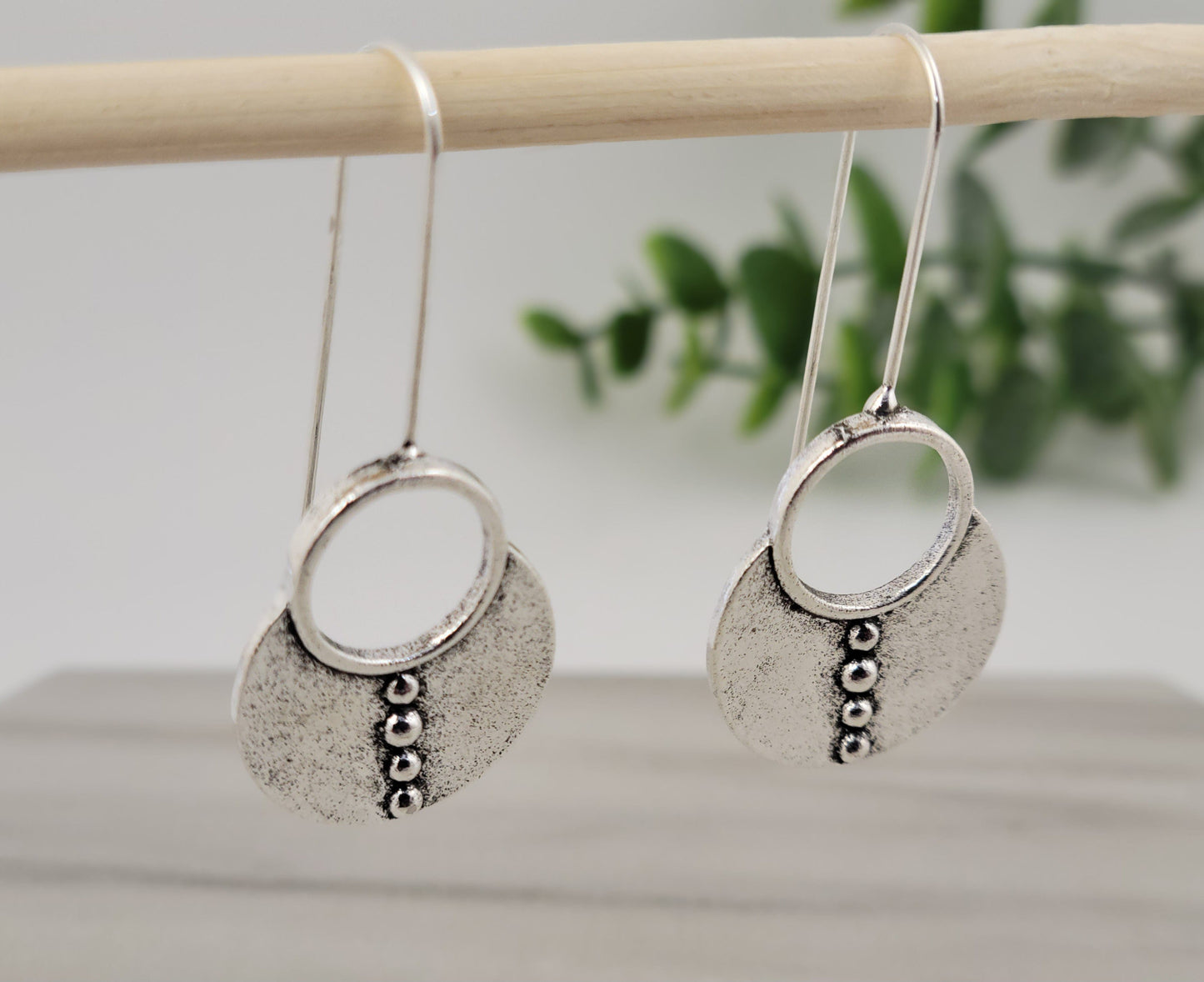 Boho Tribal Circle Earrings