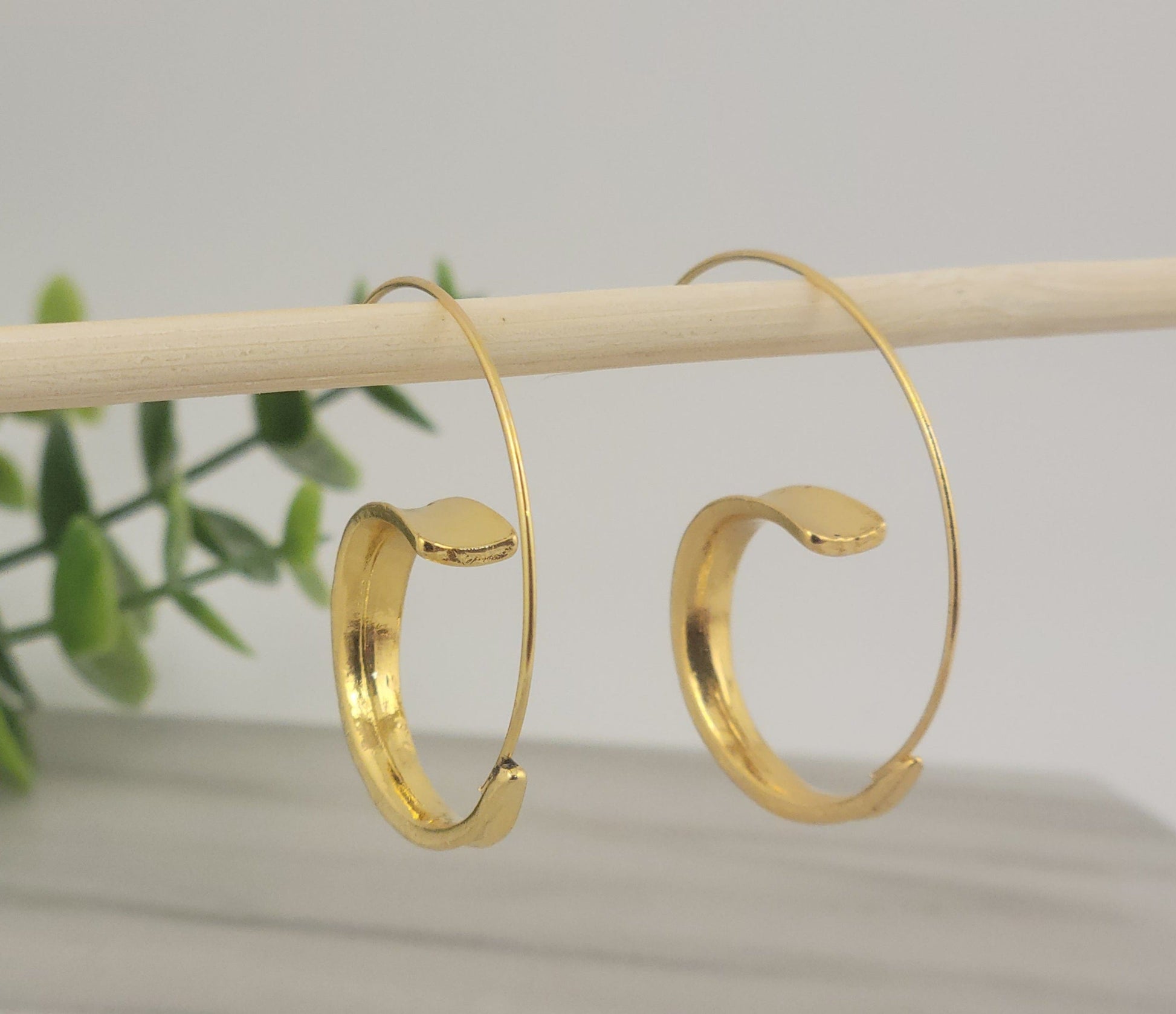 Boho Geometric Hoop Metal Earrings 